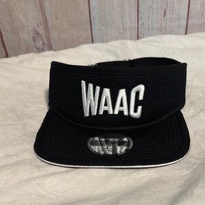 NWT WAAC Black Men's Performance Visor